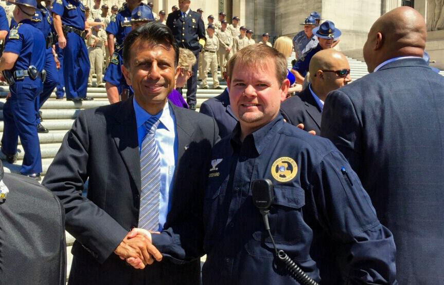 With Governor Jindal, Louisiana