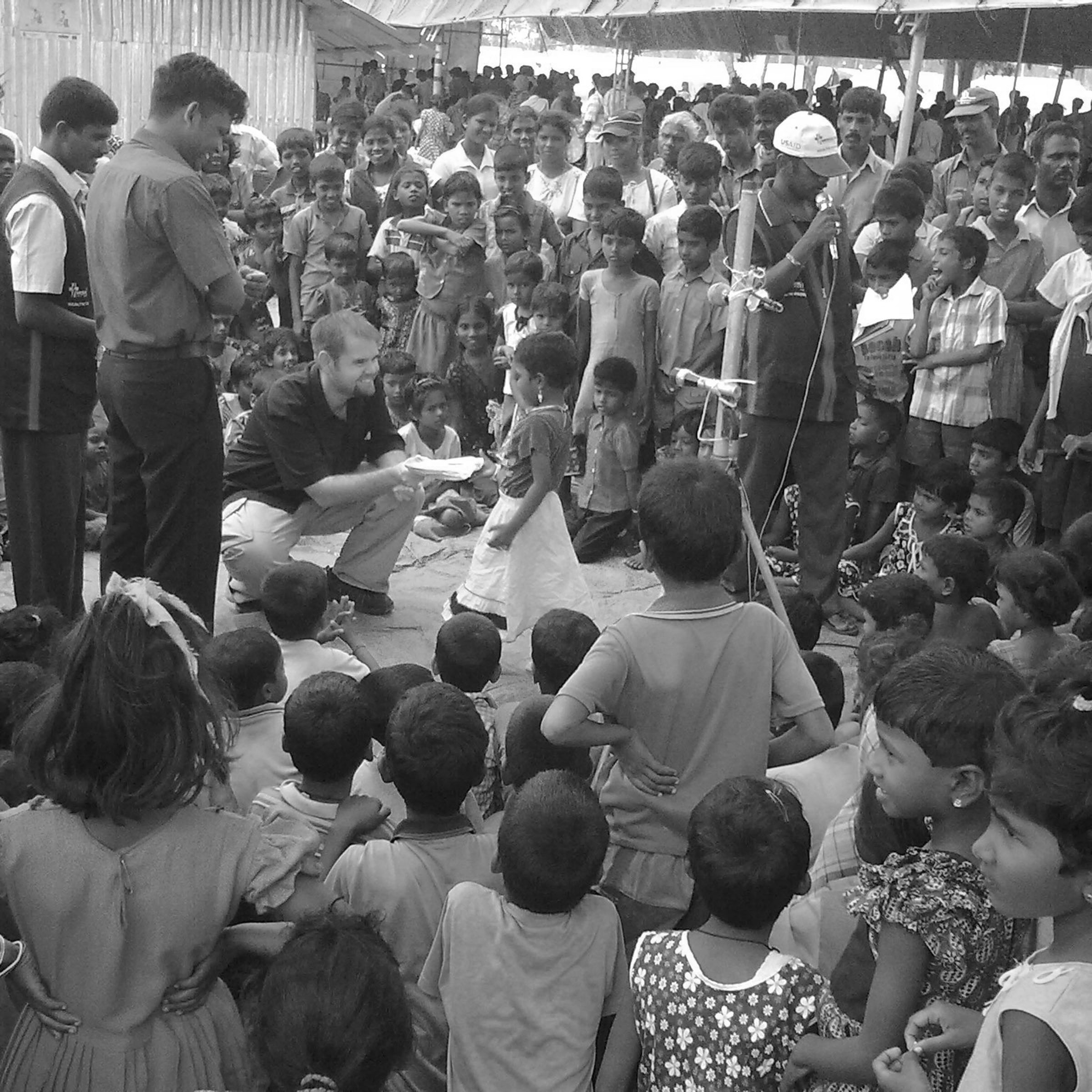 Camp life at Menik Farm, 2009