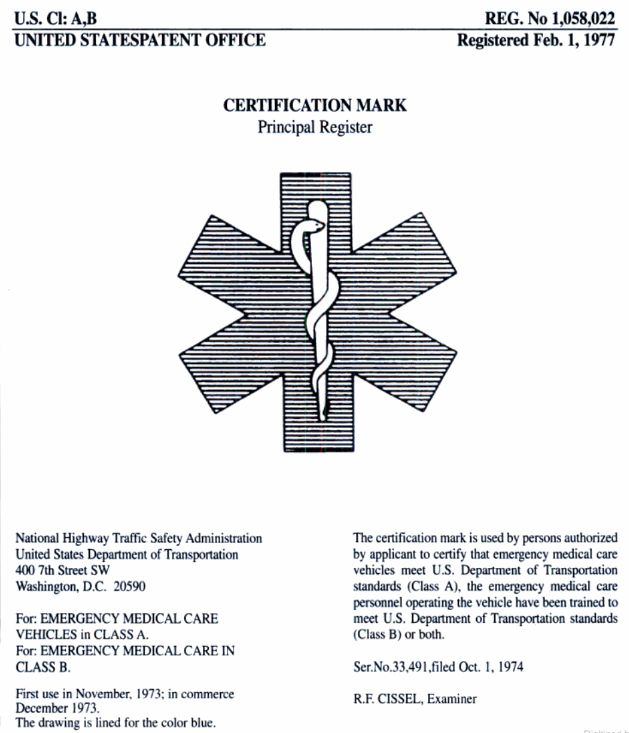 1958 Star of Life symbol