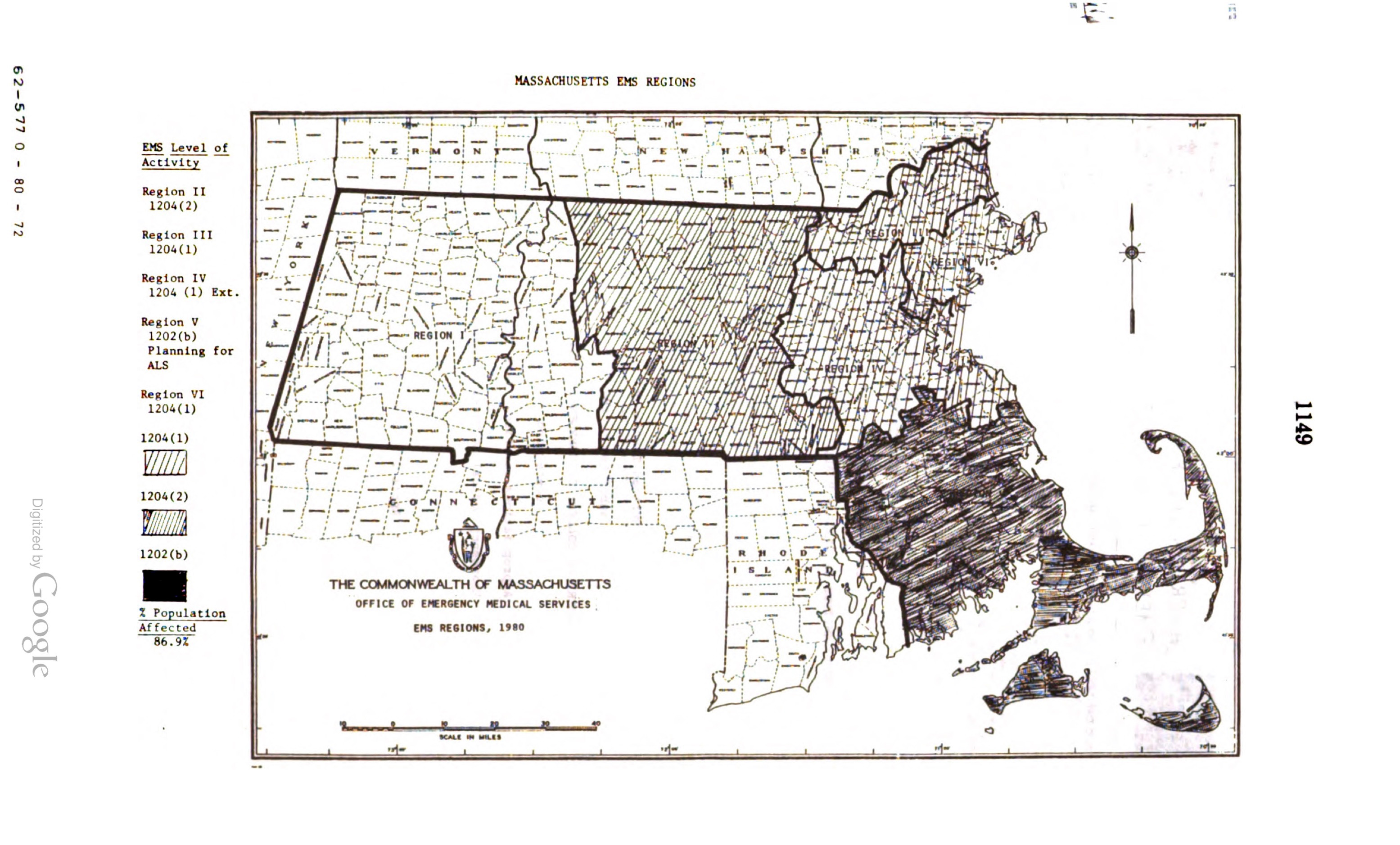 Massachusetts EMS Region Map