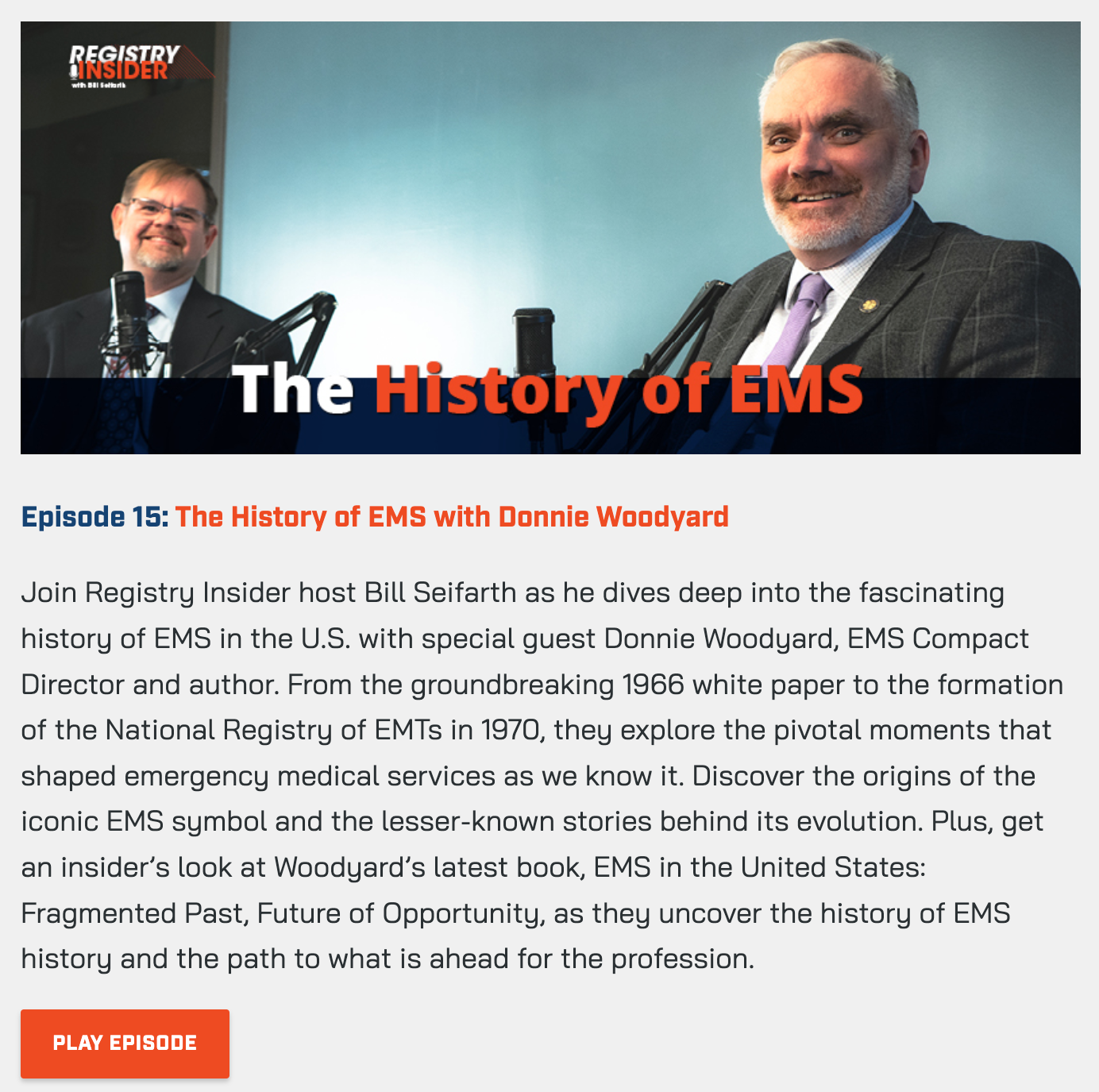 Donnie Woodyard on Registry Insider podcast