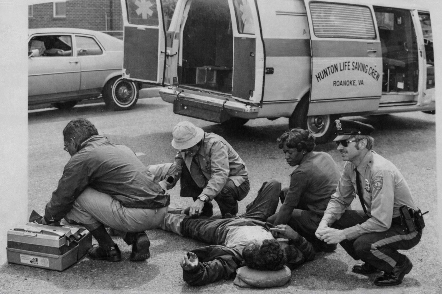 Hunton Life Saving and First Aid Crew in action