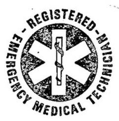 The 1971 Registry of EMTs National EMT-Ambulance Patch, featuring the Star of Life